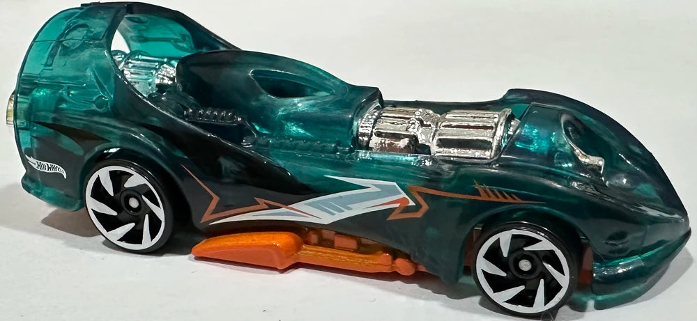Hot Wheels 2025 #109/250, Power Rocket, NEW/LOOSE, transparent teal