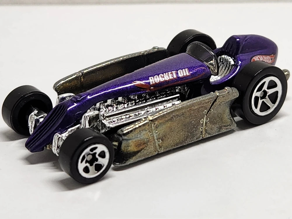 Hot Wheels 2002 #048, Rocket Oil Special, NEW/LOOSE, metalflake purple