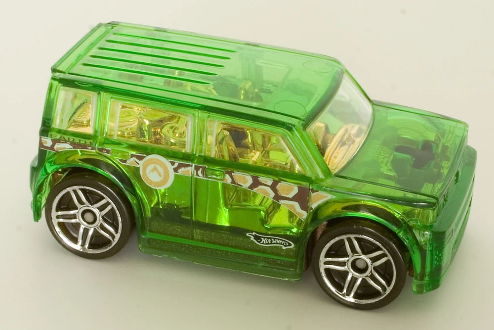Hot Wheels 2010 #202/240, Scion xB, NEW/LOOSE, transparent green