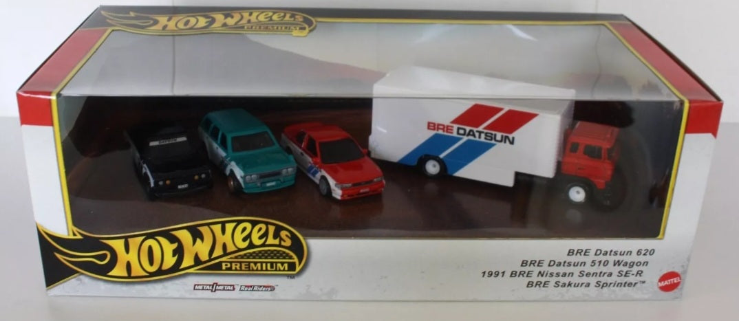 Hot Wheels 2024 Premium Garage BRE DATSUN Nissan Diorama Set