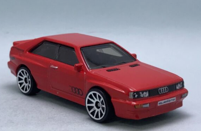 Hot Wheels 2024 #102/250 '87 Audi Quattro, NEW/LOOSE, red
