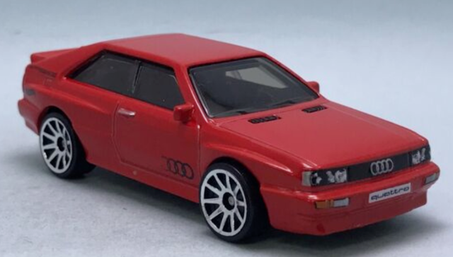 Hot Wheels 2024 #102/250 '87 Audi Quattro, NEW/LOOSE, red