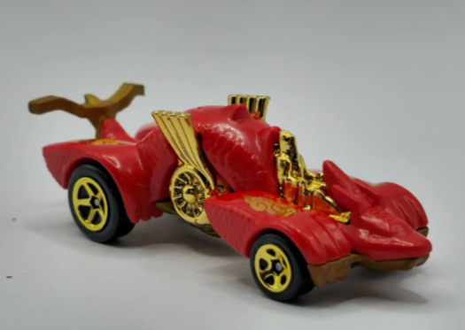 Hot Wheels 2024 #052/250 Knight Draggin', NEW/LOOSE, red