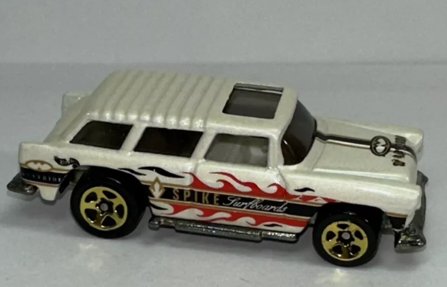 Hot Wheels 1999 Surf 'n Fun Series #4/4 Chevy Nomad, NEW/LOOSE, pearl white
