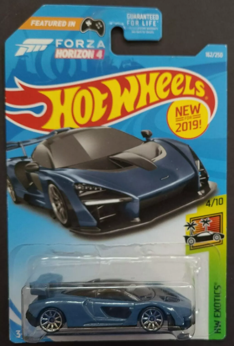 Hot Wheels 2019 #162/250 McLaren Senna, blue