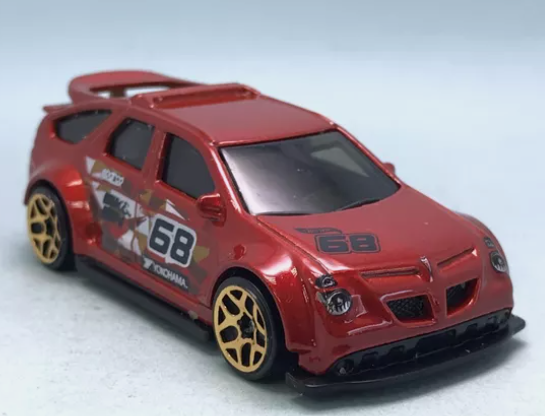 Hot Wheels 2024 #111/250 Pontiac Aztek Custom, NEW/LOOSE, red-orange