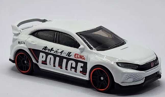 Hot Wheels 2023 #215/250 2018 Honda Civic Type R, NEW/LOOSE, white