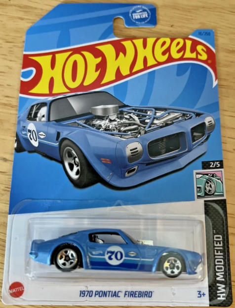 Hot Wheels 2023 #018/250 1970 Pontiac Firebird, blue