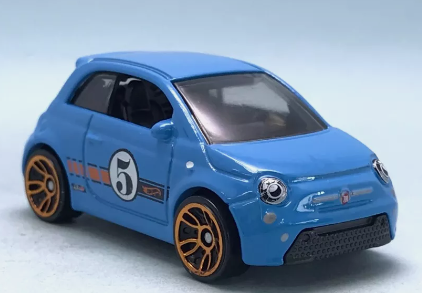 Hot Wheels 2024 #022/250 Fiat 500e, NEW/LOOSE, blue
