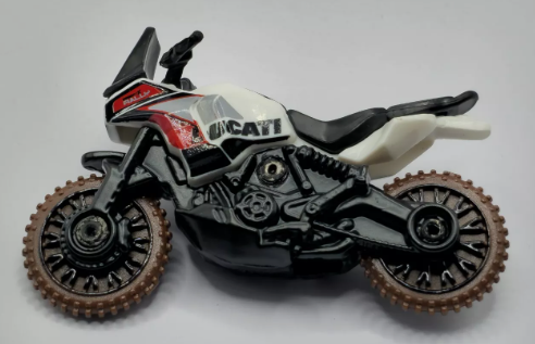 Hot Wheels 2024 #197/250 Ducati DesertX, NEW/LOOSE, white