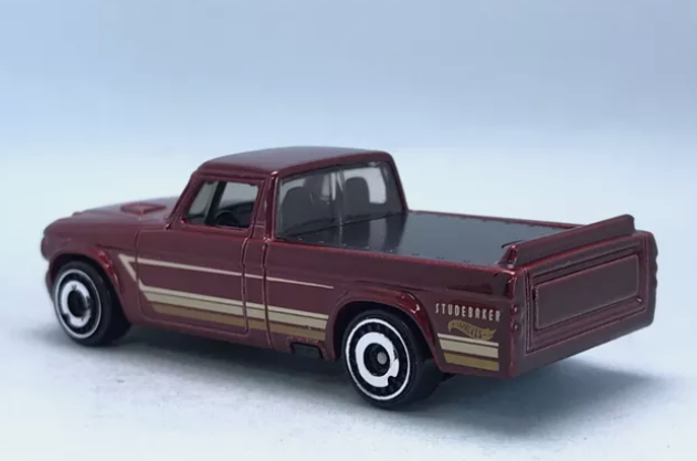 Hot Wheels 2024 #155/250 '63 Studebaker Champ, NEW/LOOSE, dark red