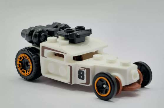 Hot Wheels 2024 #025/250 Brick and Motor, NEW/LOOSE, white