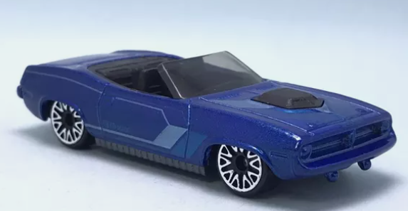 Hot Wheels 2024 #020/250 '70 Plymouth Barracuda, NEW/LOOSE, blue