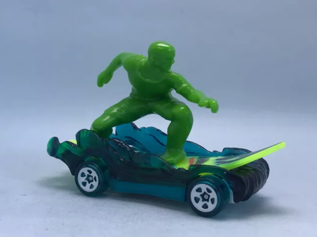 Hot Wheels 2024 #017/250 Surf's Up, NEW/LOOSE, clear aqua