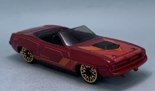 Hot Wheels 2024 #020/250 '70 Plymouth Barracuda, NEW/LOOSE, dark red
