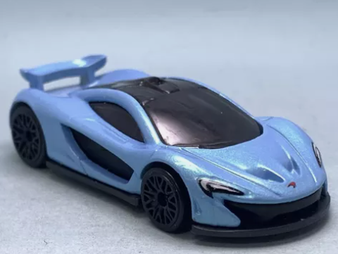 Hot Wheels 2024 #165/250 McLaren P1, NEW/LOOSE, light blue