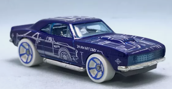 Hot Wheels 2024 #084/250 '67 Camaro, NEW/LOOSE, indigo blue