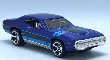 Hot Wheels 2023 #166/250 '71 Plymouth GTX, NEW/LOOSE, blue