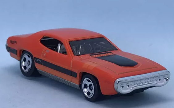 Hot Wheels 2023 #166/250 '71 Plymouth GTX, NEW/LOOSE, orange