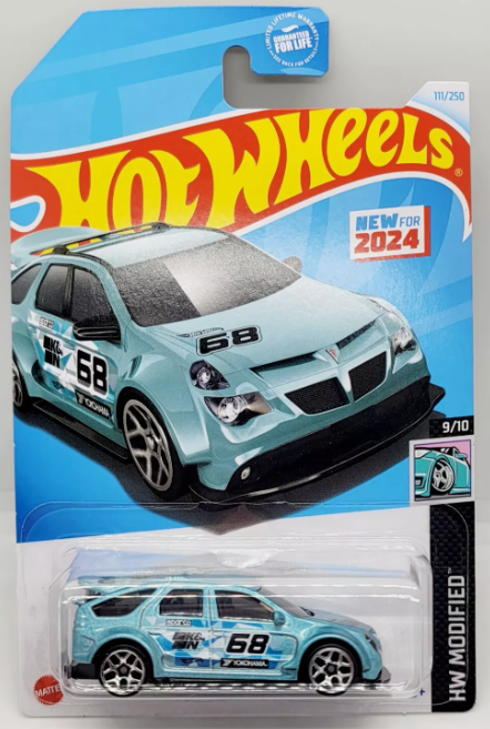 Hot Wheels 2024 #111/250 Pontiac Aztek Custom, metalflake robin egg blue