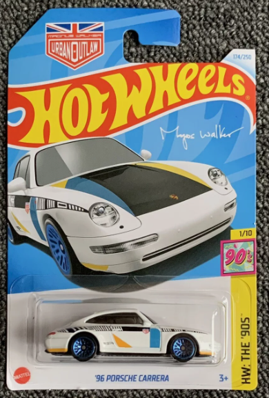 Hot Wheels 2024 #174/250 '96 Porsche Carrera, white