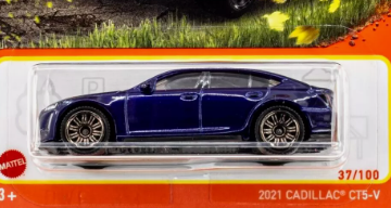 Matchbox 2024 #037/100 2021 Cadillac CT5-V, NEW/LOOSE, blue