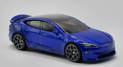 Hot Wheels 2024 #238/250 Tesla Model S Plaid, NEW/LOOSE, blue
