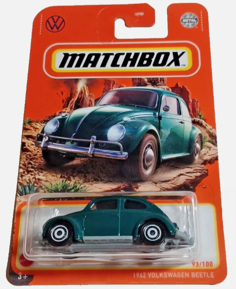 Matchbox 2022 #093/100 1962 Volkswagen Beetle, green