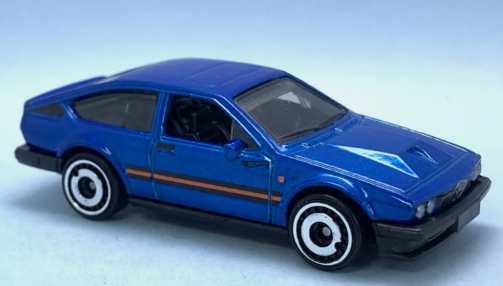 Hot Wheels 2024 #098/250 Alfa Romeo GTV6 3.0, NEW/LOOSE, blue