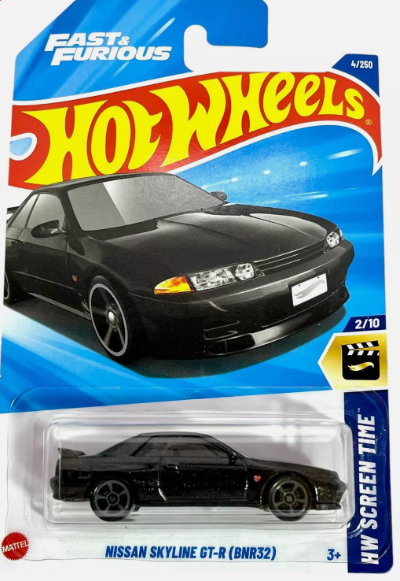 Hot Wheels 2025 #004/250 Nissan Skyline GT-R (BNR32), black
