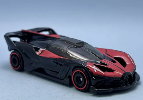 Hot Wheels 2024 #185/250 Bugatti Bolide, NEW/LOOSE, black w/red trim