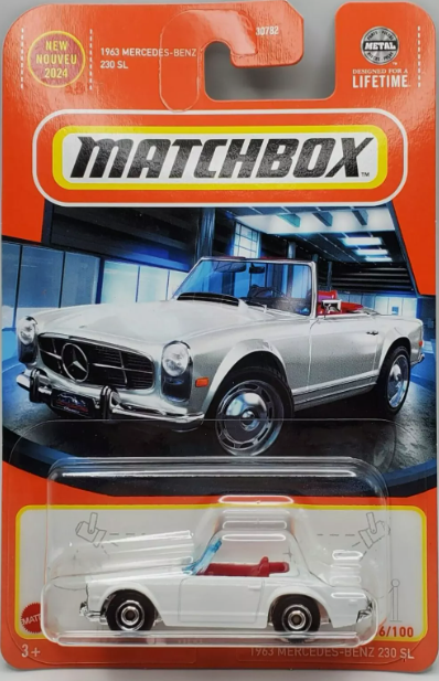 Matchbox 2024 #086/100 1963 Mercedes Benz 230 SL, white