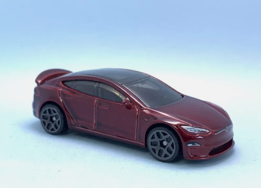 Hot Wheels 2025 #009/250 Tesla Model S Plaid, NEW/LOOSE, red