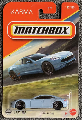 Matchbox 2025 #112/125 Karma Revero, light blue