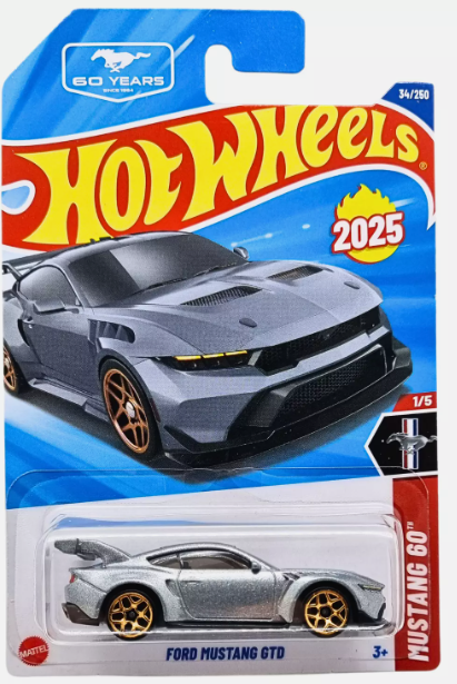 Hot Wheels 2025 #034/250 Mustang GTD, silver