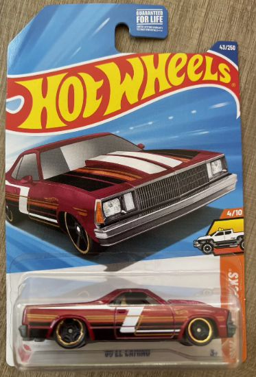 Hot Wheels 2025 #043/250 '80 El Camino, red