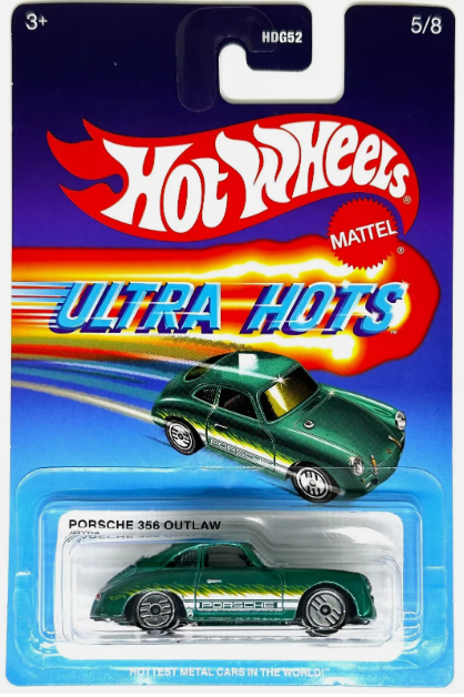 Hot Wheels 2025 Ultra Hots Mix A 5/8 Porsche 356 Outlaw, spectraflame green