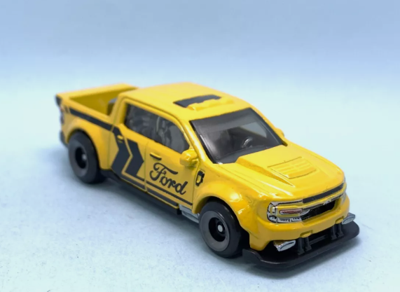 Hot Wheels 2025 #049/250 '22 Ford Maverick Custom, NEW/LOOSE, yellow