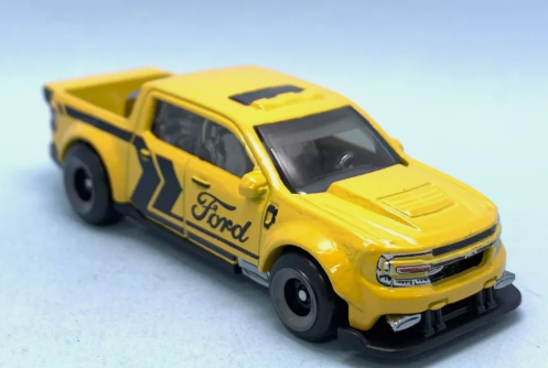 Hot Wheels 2025 #049/250, '22 Ford Maverick Custom, NEW/LOOSE, yellow