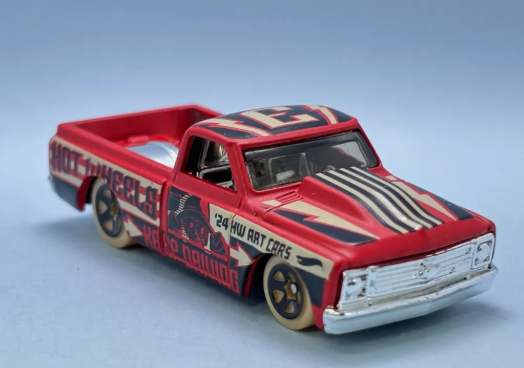 Hot Wheels 2024 #083/250 '67 Chevy C10, NEW/LOOSE, red