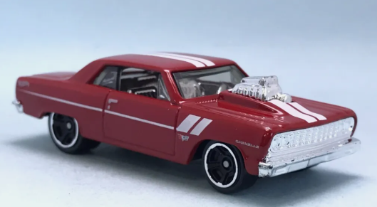 Hot Wheels 2024 #157/250 '64 Chevy Chevelle SS, NEW/LOOSE, red