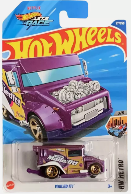Hot Wheels 2025 #057/250 Mailed It!, TREASURE HUNT, purple
