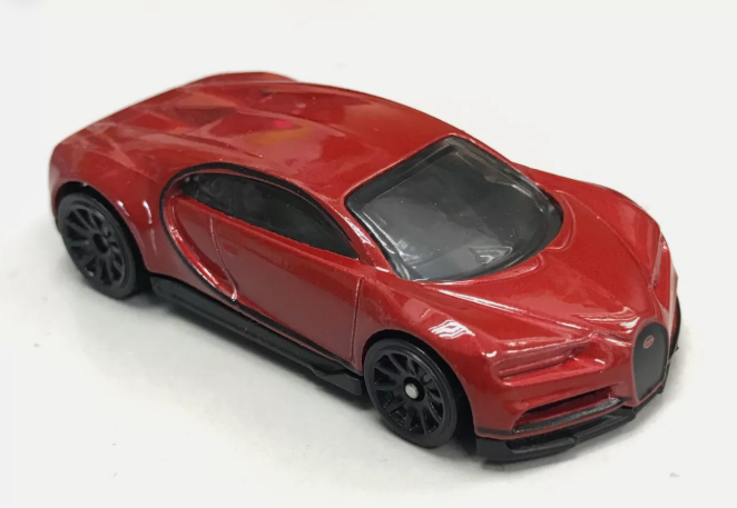 Hot Wheels 2024 #201/250 Bugatti Chiron, NEW/LOOSE, red