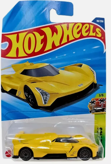 Hot Wheels 2025 #099/250 Cadillac Project GTP Hypercar, yellow