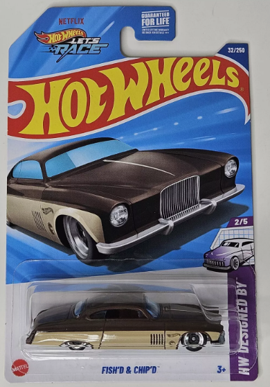 Hot Wheels 2025 #032/250 Fish'd & Chip'd, TREASURE HUNT, brown