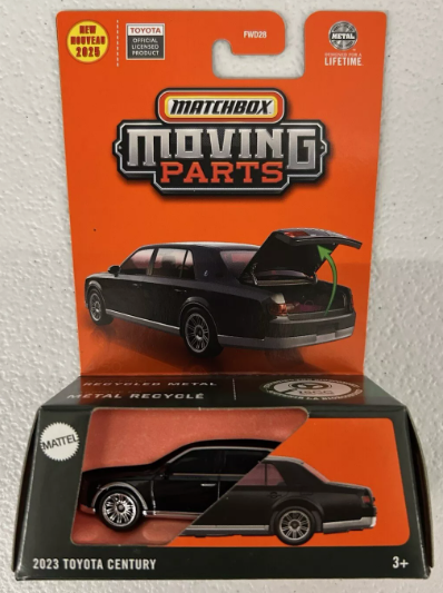 Matchbox 2025 Moving Parts 2023 Toyota Century, black