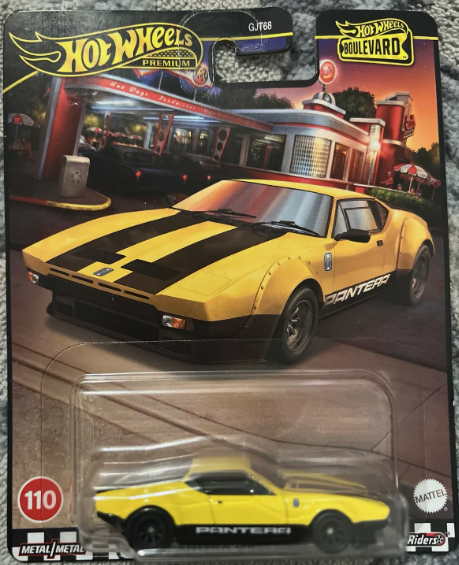 Hot Wheels Boulevard Series #110 De Tomaso Pantera Gruppo 4, yellow