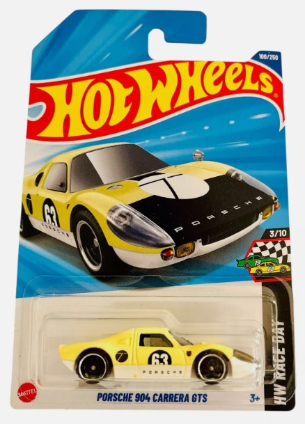 Hot Wheels 2025 #100/250 Porsche 904 Carrera GTS, light yellow