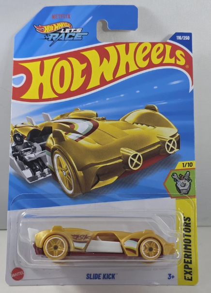 Hot Wheels 2025 #116/250 Slide Kick, gold