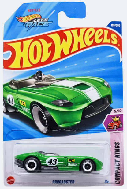 Hot Wheels 2025 #128/250 Rrroadster, green